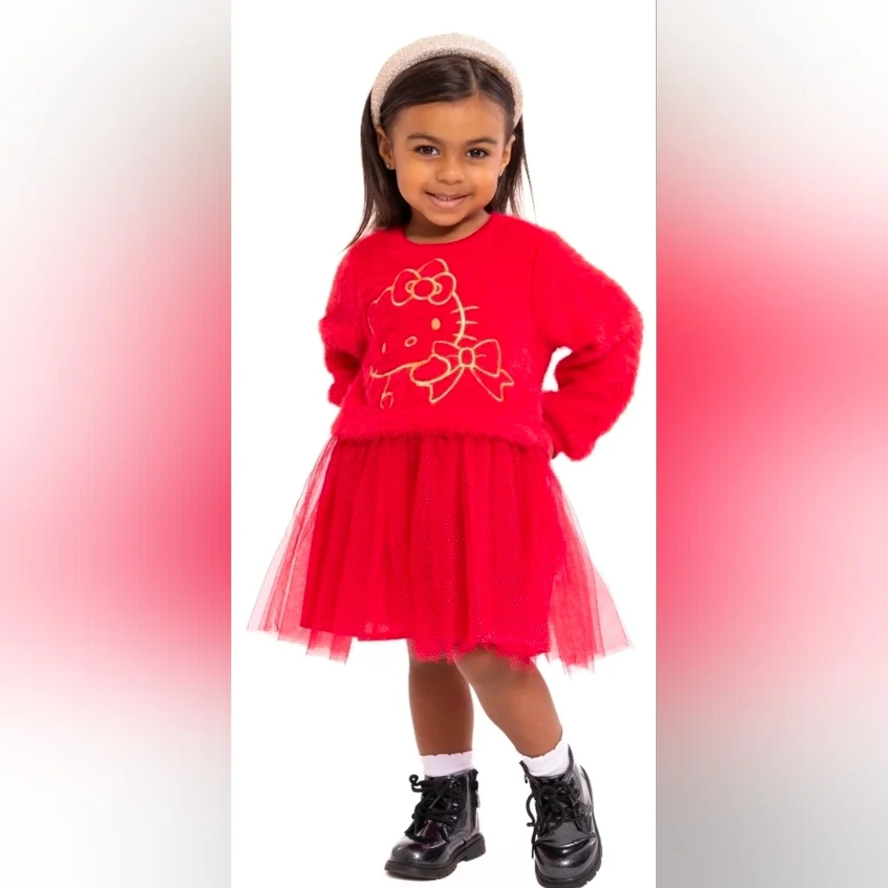 Hello Kitty Red Fuzzy Dress, Wedding
